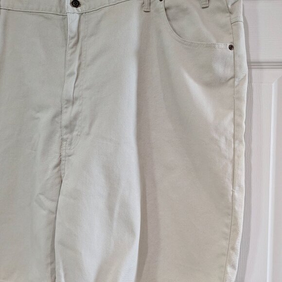 Duke Men's Relaxed Fit Jean Shorts Size 48 Light Beige NWT, 100% Cotton, Elastic - Picture 5 of 13